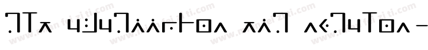 GLT UjugiinHar Tig Regular字体转换